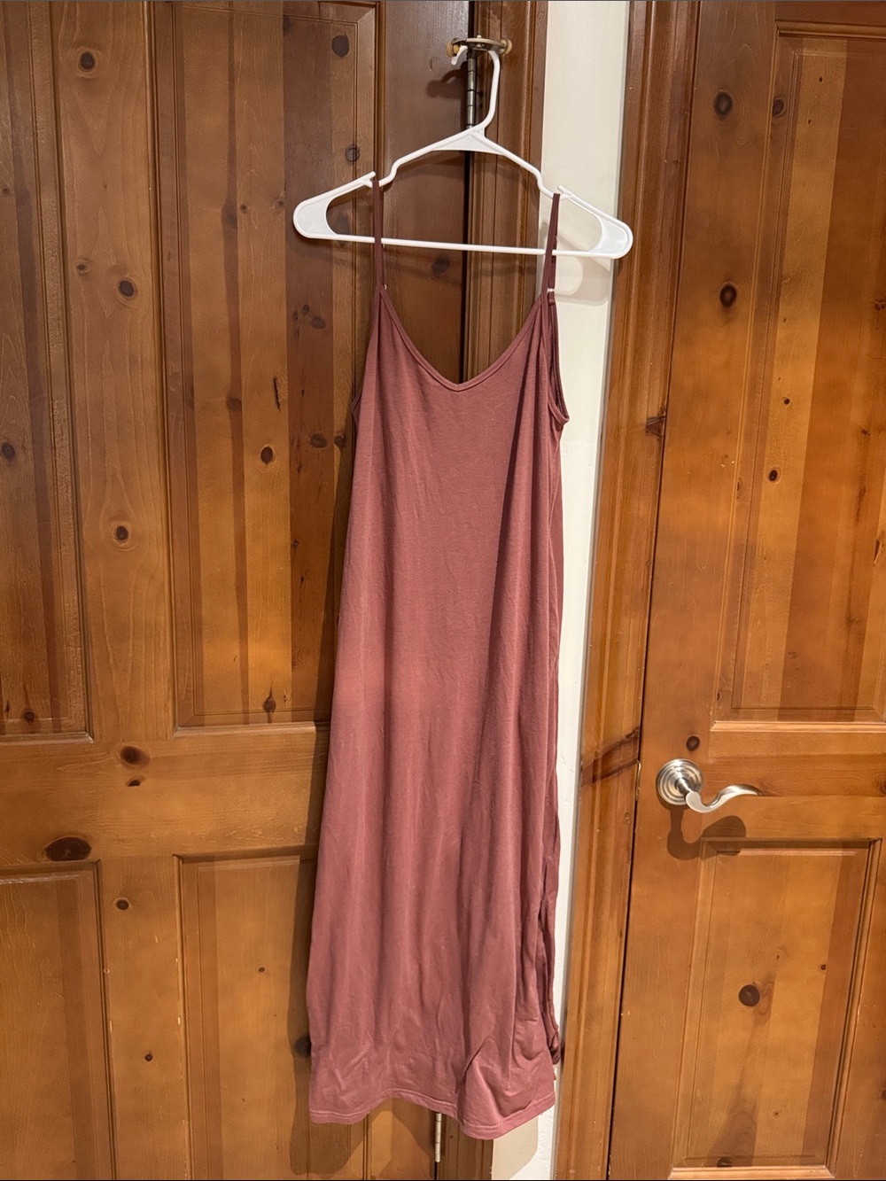 SHEIN Dusty Rose Maxi Slip Dress